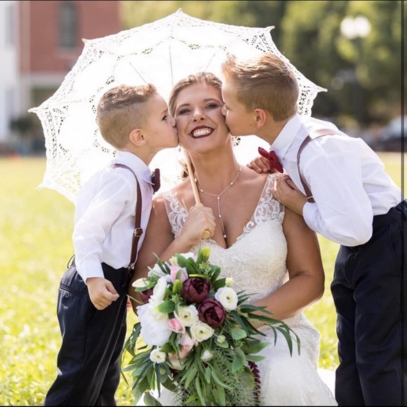 Wedding Parasol Vintage Old Fashion Wedding Bridal Lace White Victorian Umbrella - Picture 3 of 6